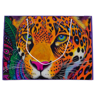 Leopard Luminous Große Geschenktüte