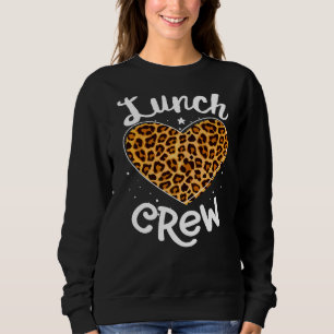 Leopard Lunch Crew Group Matching School Cafeteria Sweatshirt