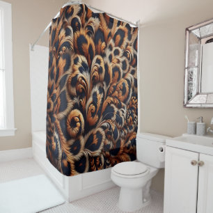 Leopard Luxe: Ihr Badezimmer mit einem Duschvorhang