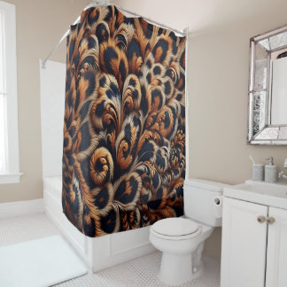 Leopard Luxe: Ihr Badezimmer mit einem Duschvorhang