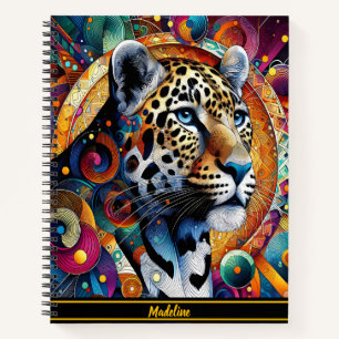 Leopard Majesty: Kühne Jungle Vibes Notizbuch