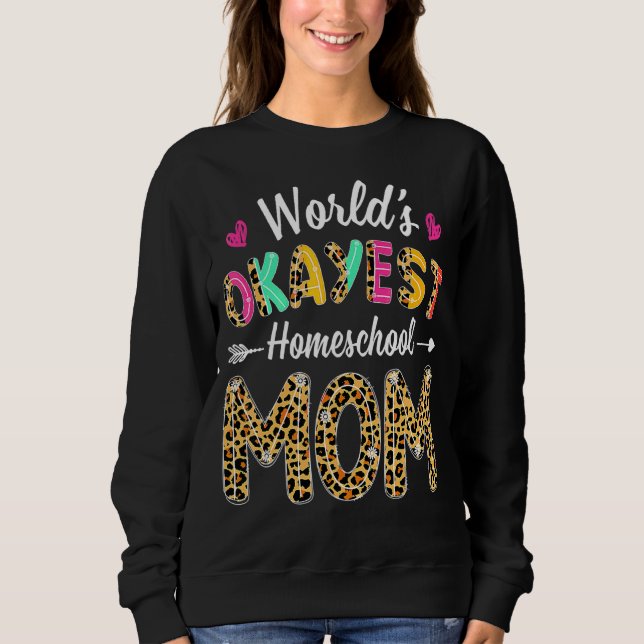 Leopard Mama Mother Tea Sweatshirt (Vorderseite)