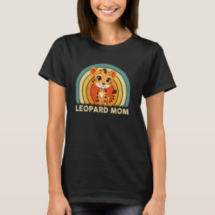 Leopard-Mama Muttertag Leopard Mädchen Frauen T-Shirt