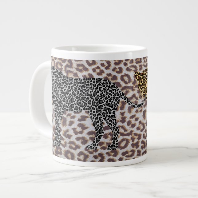 Leopard-Mania-Jumbo-Tasse Jumbo-Tasse (Vorderseite Links)