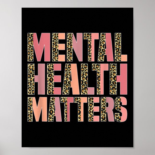 Leopard Mental Health - Sensibilisierungsmonat Poster (Vorne)