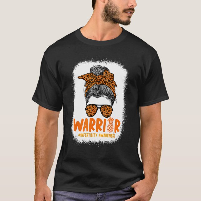 Leopard Messy Bun Unfruchtbarkeit Bewusstsein Anan T-Shirt (Vorderseite)