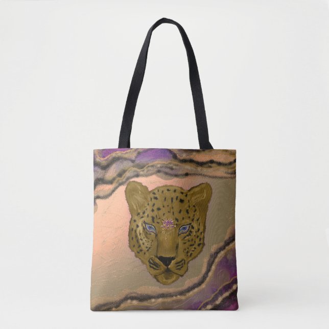 Leopard mit Geode (Vorderseite)