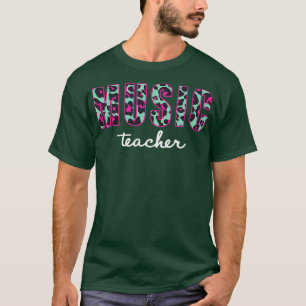 Leopard-Musiklehrer Niedlich zurück zur Schulausst T-Shirt