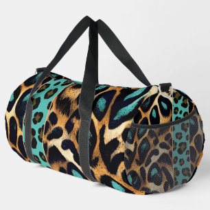 LEOPARD Muster - Doppeltasche Duffle Bag