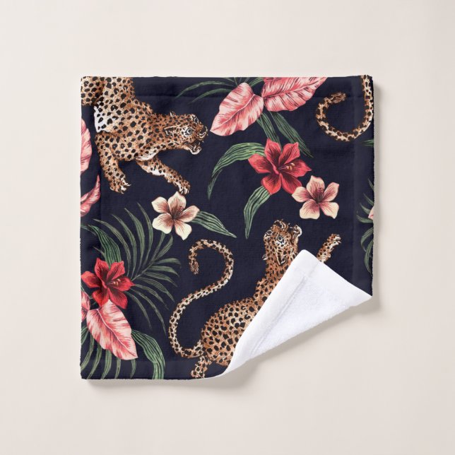 Leopard Muster Duschvorhang Waschlappen (Waschlappen)