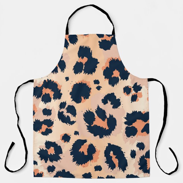 Leopard Muster: Funny Seamless Design Schürze (Vorderseite)