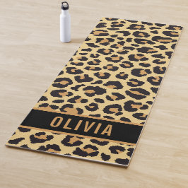 Leopard-Muster für klassische Individuelle Name-Dr Yogamatte