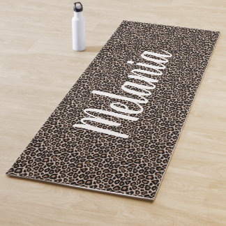 Leopard Muster für Text und Farbe Yogamatte