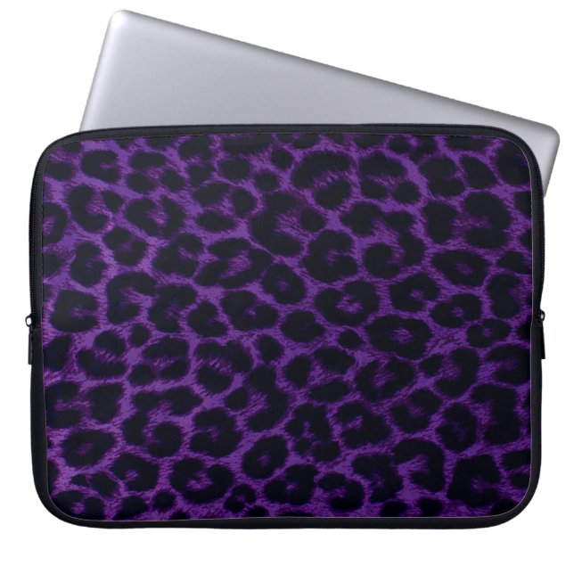 Leopard-Muster-Laptop-Hülse Laptopschutzhülle (Vorderseite)