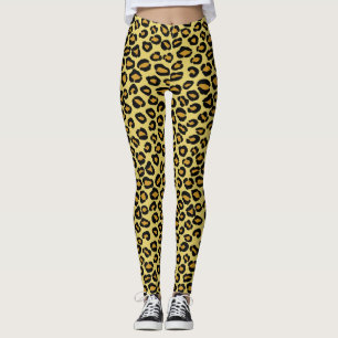 Leopard-Muster Leggings