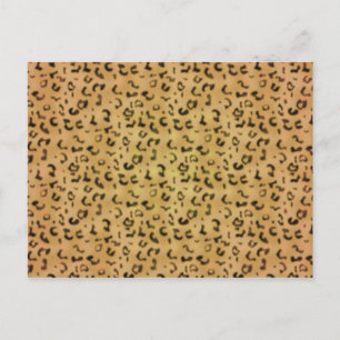 Leopard Muster Postkarte