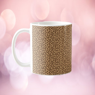 Leopard Muster Print Brown Kaffeetasse