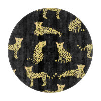 Leopard Muster: Schwarze Hintergrundekäse