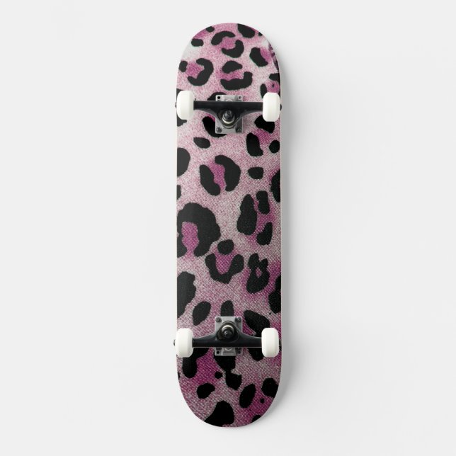 Leopard Muster Skateboard (Vorderseite)