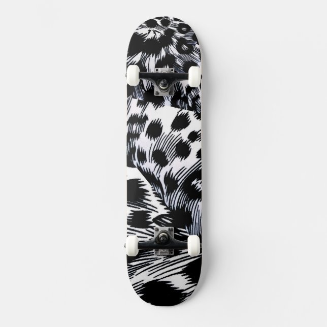 Leopard Muster Skateboard (Vorderseite)