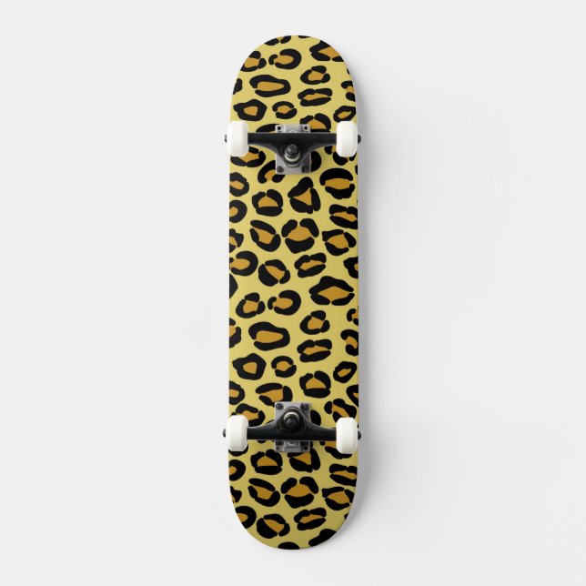 Leopard-Muster Skateboard (Vorderseite)