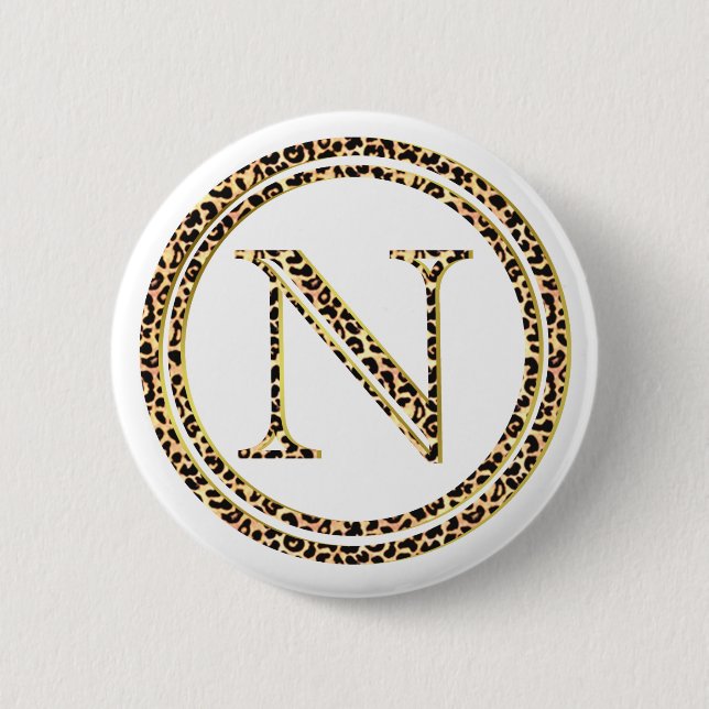 Leopard N Button (Vorderseite)