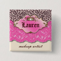 Leopard 'n Lace Makeup Artist Pink Crown