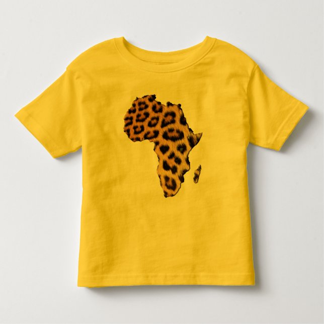 Leopard Naheffektkarte der AFRICA-Serie Kleinkind T-shirt (Vorderseite)