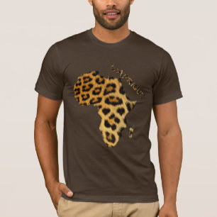 Leopard Naheffektkarte der AFRICA-Serie T-Shirt