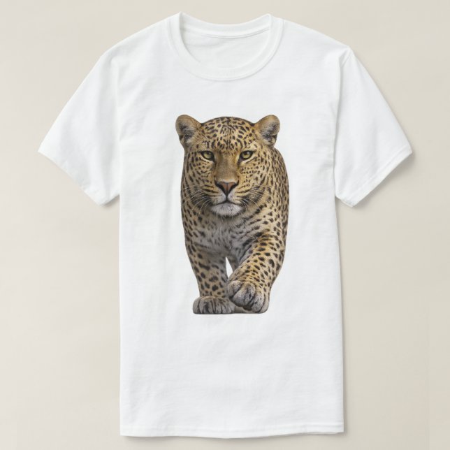 Leopard nähert sich T-Shirt (Design vorne)