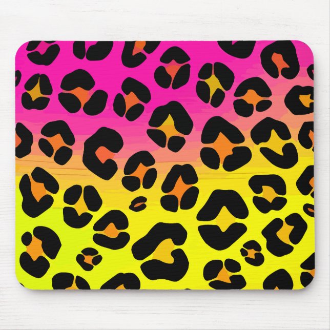 Leopard Neon Mousepad (Vorne)