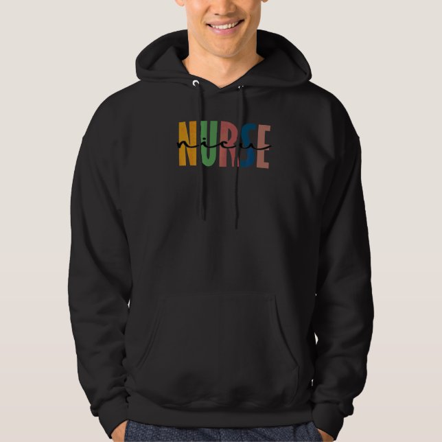 Leopard Nicu Nurse Nursing Student School Hoodie (Vorderseite)
