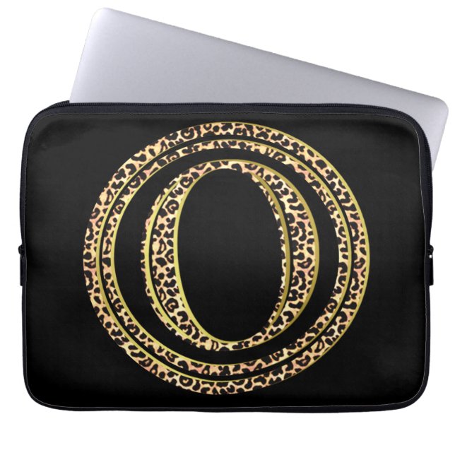 Leopard O Laptopschutzhülle (Vorderseite)