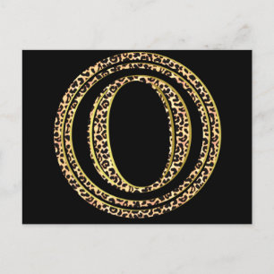 Leopard O Postkarte