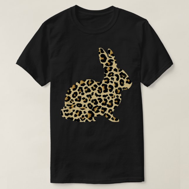 Leopard Oaster Bunny Rabbit T-Shirt (Design vorne)