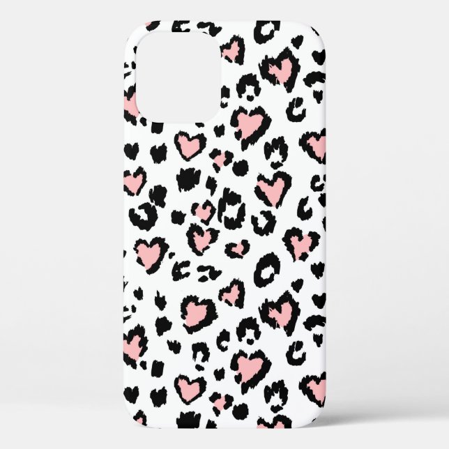 Leopard oder Jaguar nahtlose Muster, texturierte M Case-Mate iPhone Hülle (Rückseite)