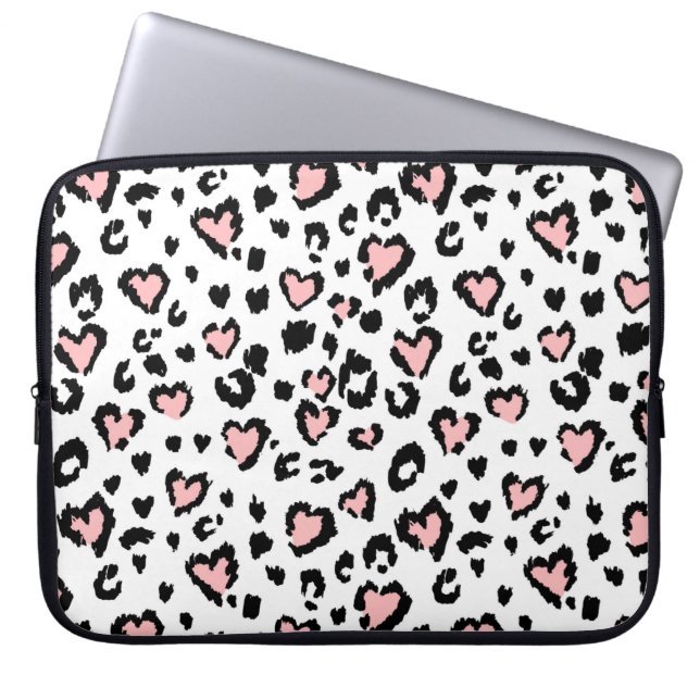 Leopard oder Jaguar nahtlose Muster, texturierte M Laptopschutzhülle (Vorderseite)