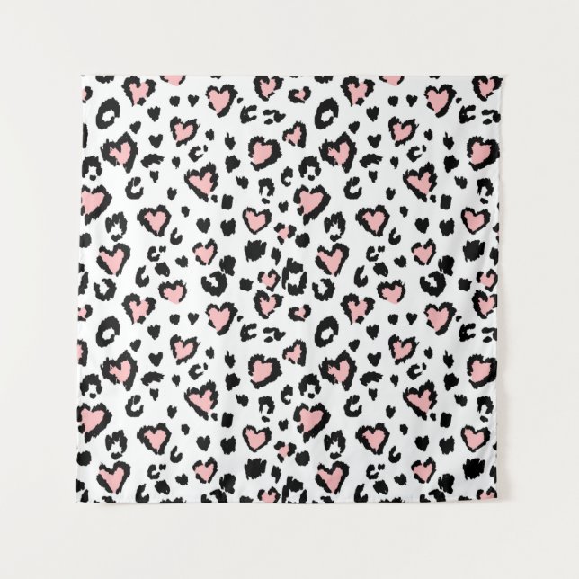 Leopard oder Jaguar nahtlose Muster, texturierte M Wandteppich (Vorderseite)