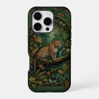 Leopard on Branch Jungle | iPhone 16 Pro Case Hülle