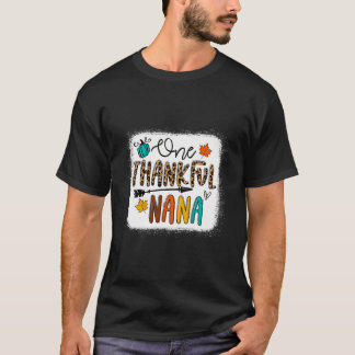 Leopard One Thankful Nana Oma Fall Saison als T-Shirt