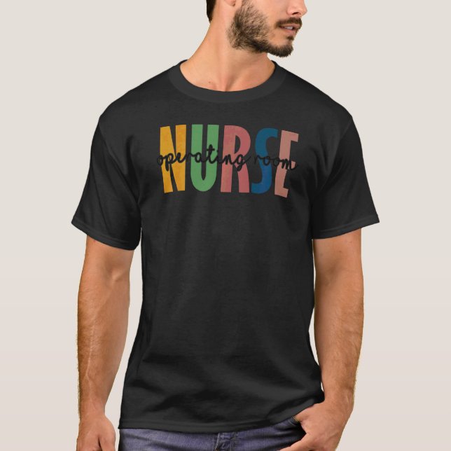 Leopard Operation Room Nurse Nursing Student Schoo T-Shirt (Vorderseite)