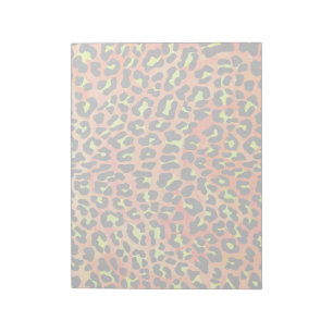 Leopard Orange und Gelb Notizblock
