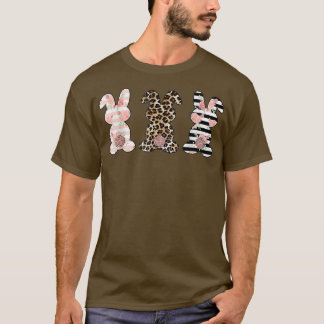 Leopard Osterfest Kaninchen Trio Niedlich Ostern T T-Shirt