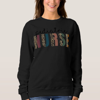 Leopard Pädiatrische Krankenpflege Studentennahrun Sweatshirt