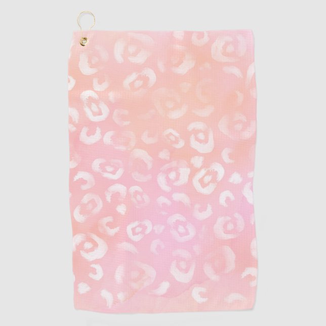 Leopard Paint Serie Design 1  Golfhandtuch (Vorderseite)