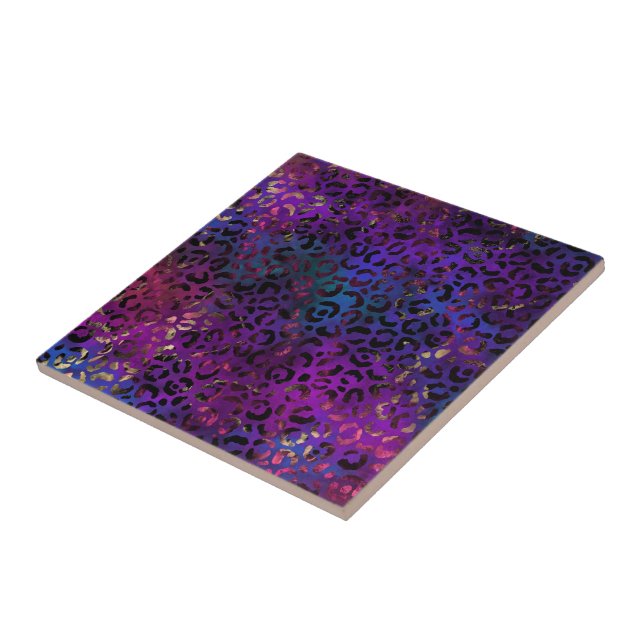 Leopard Paint Series Design 16  Fliese (Seite)