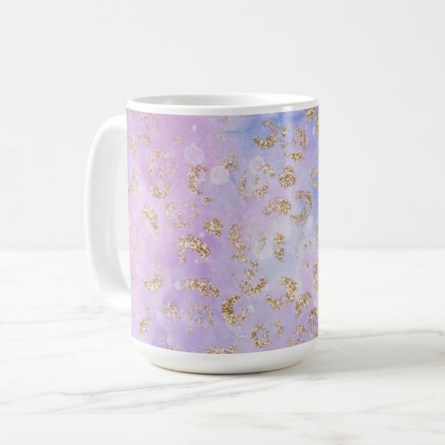 Leopard Paint Series Design 3 Kaffeetasse (Vorderseite Links)