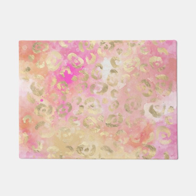 Leopard Paint Series Design 5 Fußmatte (Vorderseite)