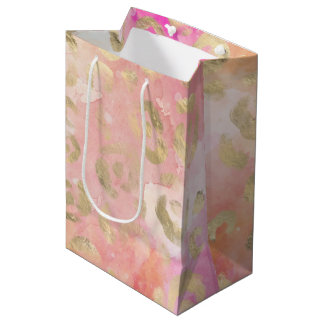 Leopard Paint Series Design 5 Mittlere Geschenktüte