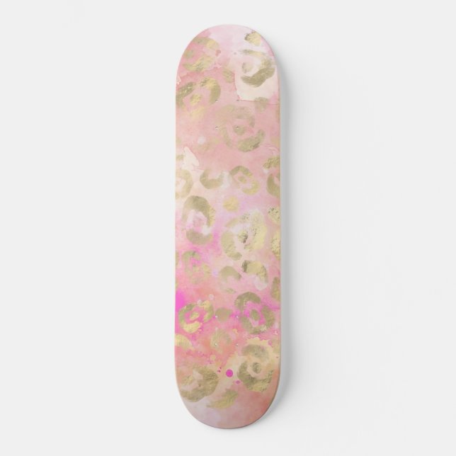 Leopard Paint Series Design 5 Skateboard (Vorderseite)